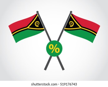 Vanuatu Emblem Percentage