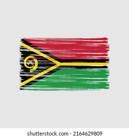 Vanuatu Flag Brush. National Flag