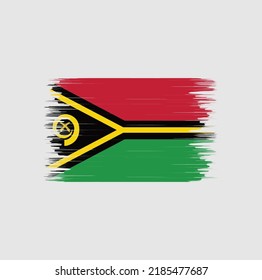 Vanuatu Flag Brush. National Flag