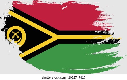 Vanuatu-Flagge im Grunge-Stil
