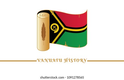 Vanuatu flag and Vanuatu history