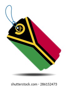 Vanuatu flag and sale tags.Vectors
