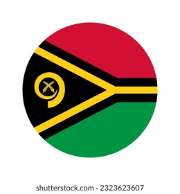 La bandera de Vanuatu: simple ilustración del día de la independencia o las elecciones