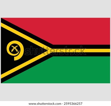 Vanuatu Flag Vector Design , Vanuatu Country Flag