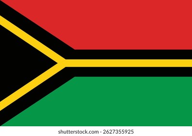 Vanuatu Flag Vector Icon Design