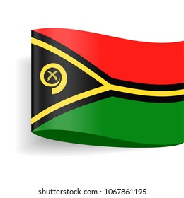 Vanuatu Flag Vector Icon - Illustration