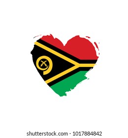 Vanuatu flag, vector illustration