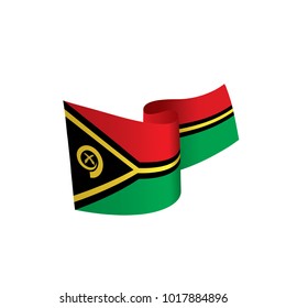Vanuatu flag, vector illustration