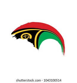 Vanuatu flag, vector illustration
