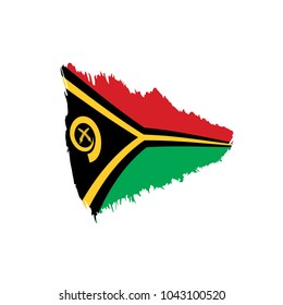 Vanuatu flag, vector illustration