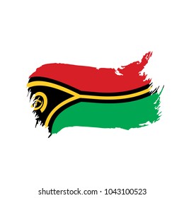 Vanuatu flag, vector illustration