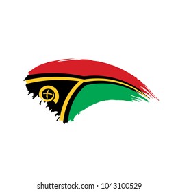 Vanuatu flag, vector illustration