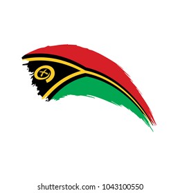 Vanuatu flag, vector illustration