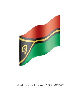 Vanuatu flag, vector illustration