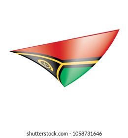 Vanuatu flag, vector illustration