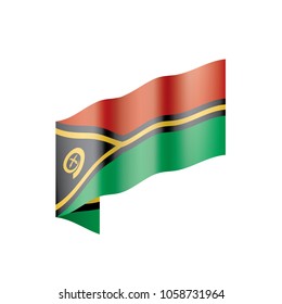 Vanuatu flag, vector illustration