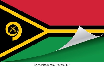 Vanuatu flag vector illustration.