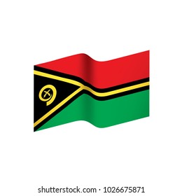 Vanuatu flag, vector illustration on a white background