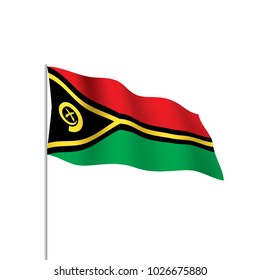 Vanuatu flag, vector illustration on a white background