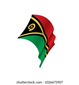 Vanuatu flag, vector illustration on a white background