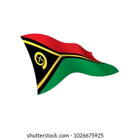Vanuatu flag, vector illustration on a white background