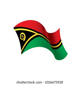 Vanuatu flag, vector illustration on a white background