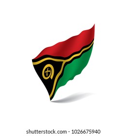 Vanuatu flag, vector illustration on a white background
