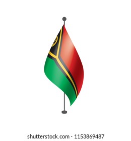 Vanuatu flag, vector illustration on a white background
