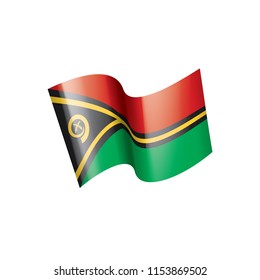 Vanuatu flag, vector illustration on a white background