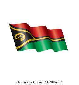 Vanuatu flag, vector illustration on a white background