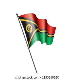 Vanuatu flag, vector illustration on a white background