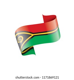 Vanuatu flag, vector illustration on a white background