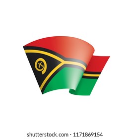 Vanuatu flag, vector illustration on a white background