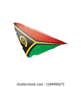 Vanuatu flag, vector illustration on a white background.