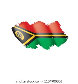 Vanuatu flag, vector illustration on a white background.