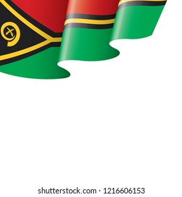 Vanuatu flag, vector illustration on a white background