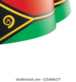 Vanuatu flag, vector illustration on a white background