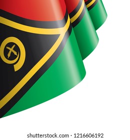 Vanuatu flag, vector illustration on a white background