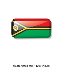 Vanuatu flag, vector illustration on a white background