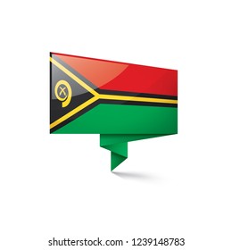 Vanuatu flag, vector illustration on a white background