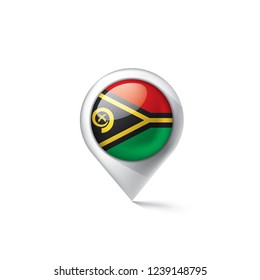 Vanuatu flag, vector illustration on a white background