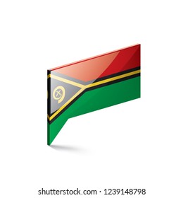 Vanuatu flag, vector illustration on a white background