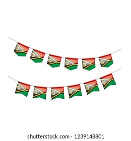 Vanuatu flag, vector illustration on a white background