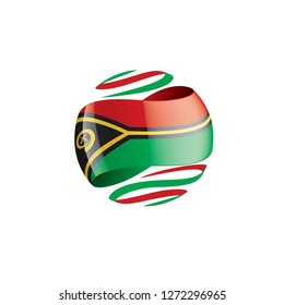 Vanuatu flag, vector illustration on a white background