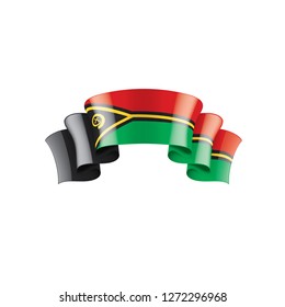 Vanuatu flag, vector illustration on a white background