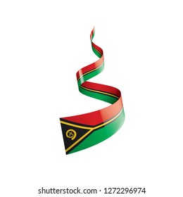 Vanuatu flag, vector illustration on a white background