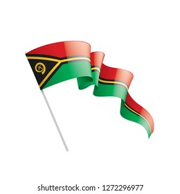 Vanuatu flag, vector illustration on a white background
