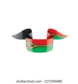 Vanuatu flag, vector illustration on a white background