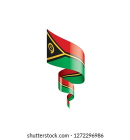 Vanuatu flag, vector illustration on a white background
