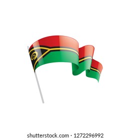 Vanuatu flag, vector illustration on a white background